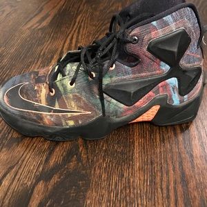 Gently used boys basketball shoes.